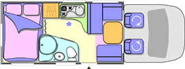 Chausson Welcome 75 Layout